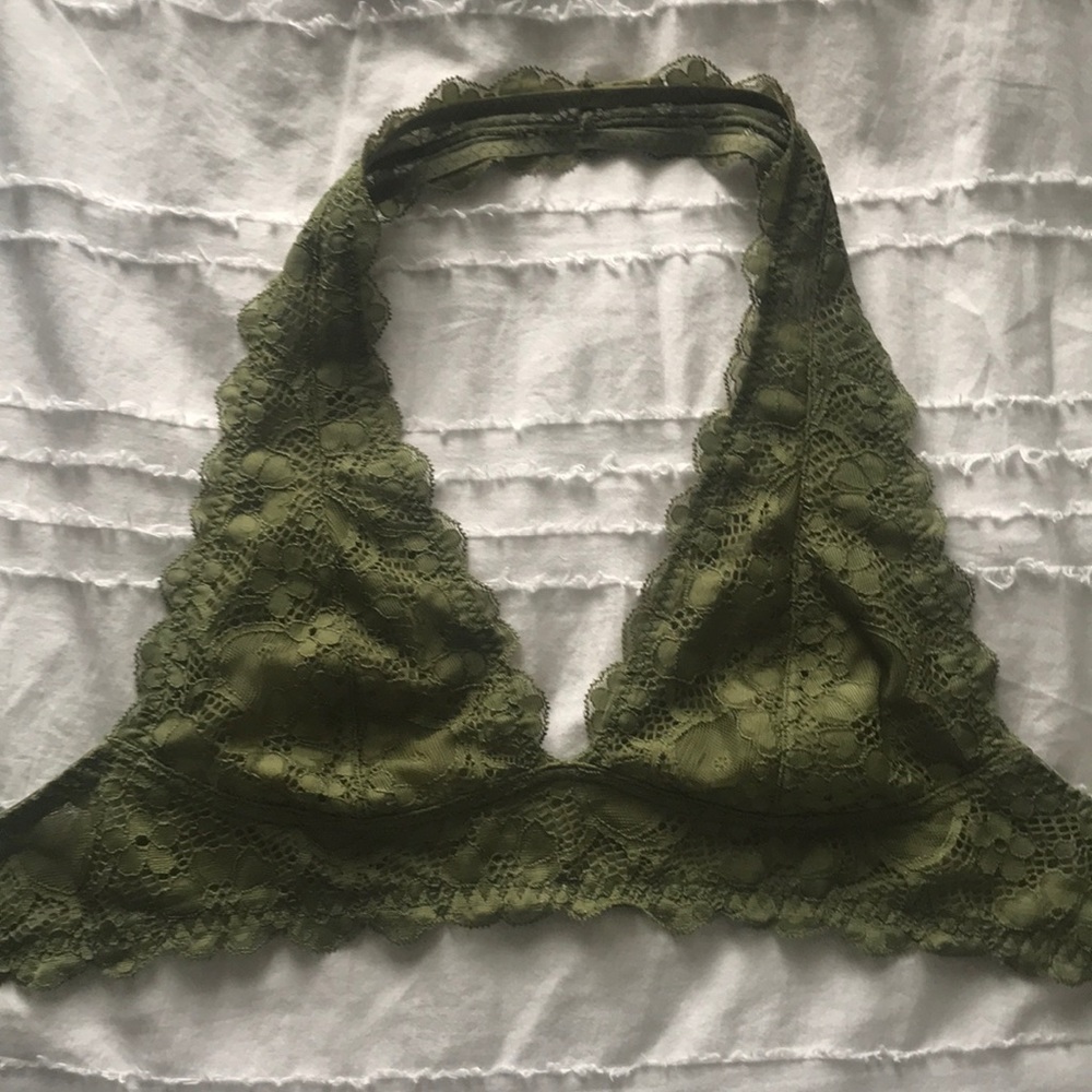 Galloon lace halter free people bralette